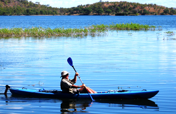 David Lemon Kayaking on Lake Kariba