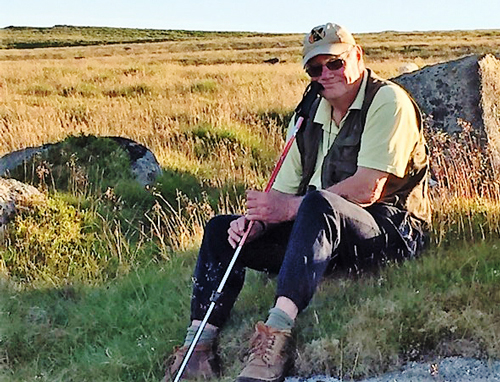 David Lemon on Dartmoor, Devon