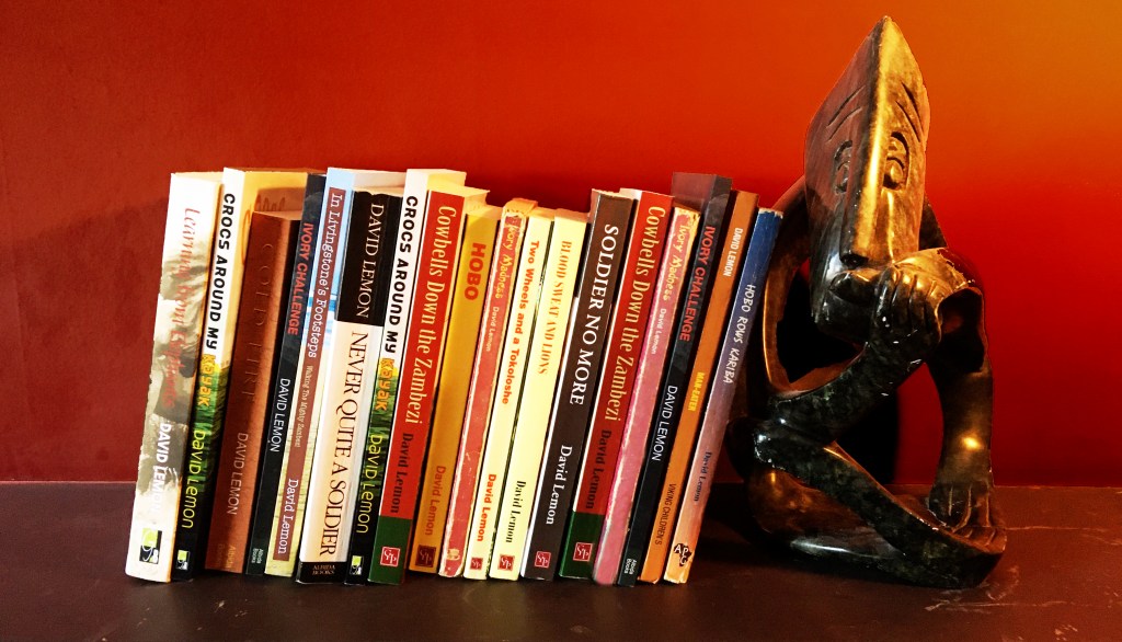 David Lemon's books on bookshelf